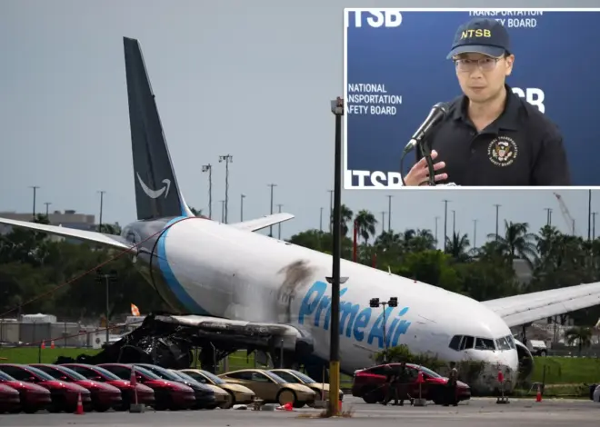 Data shows Amazon jet’s key braking systems did not deploy during deadly Miami crash: NTSB
