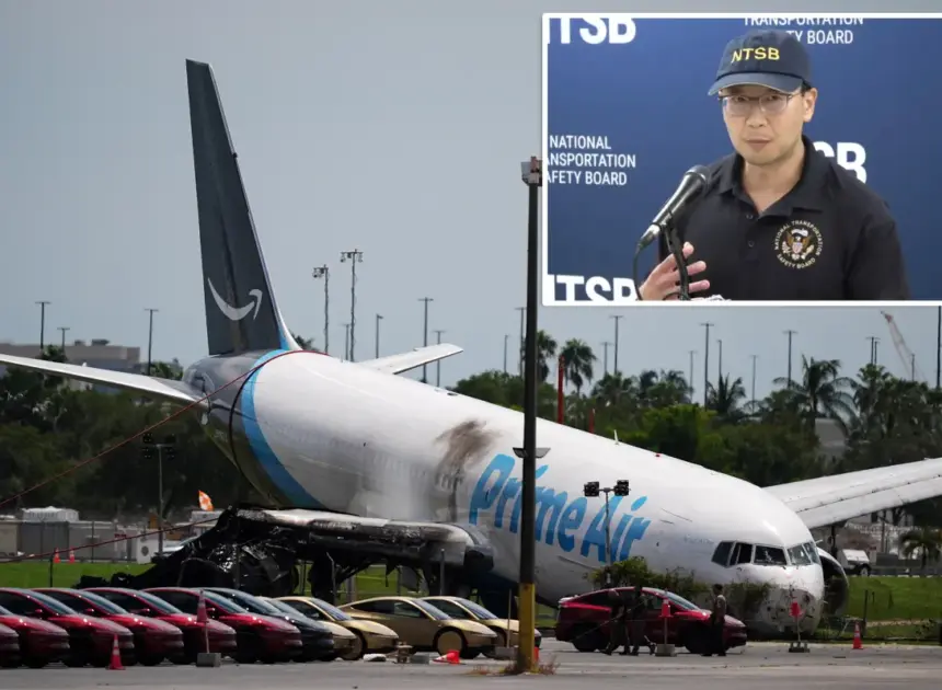 Data shows Amazon jet’s key braking systems did not deploy during deadly Miami crash: NTSB