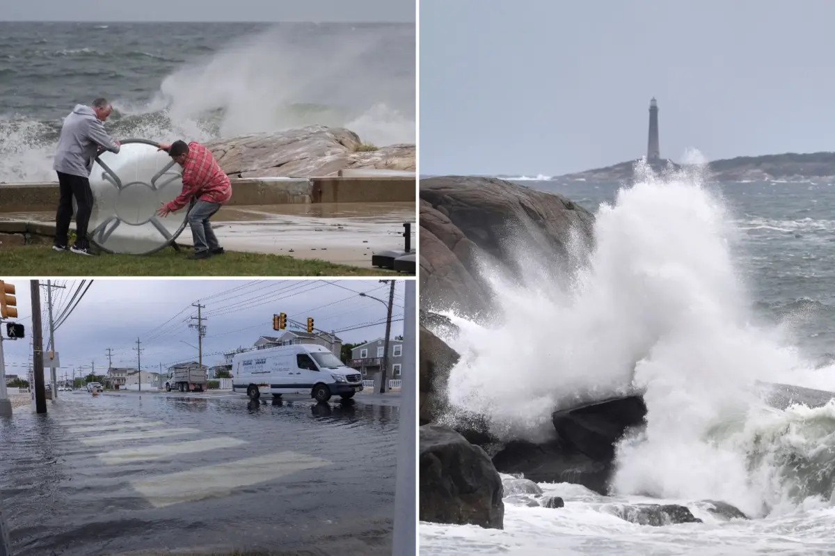 Thousands without power, roads flood in New Jersey as first major signs of nor’easter take shape