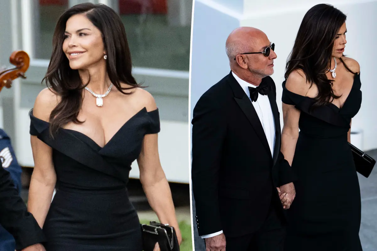 Lauren Sánchez Bezos ruffles feathers with ‘inappropriate’ plunging dress at state dinner