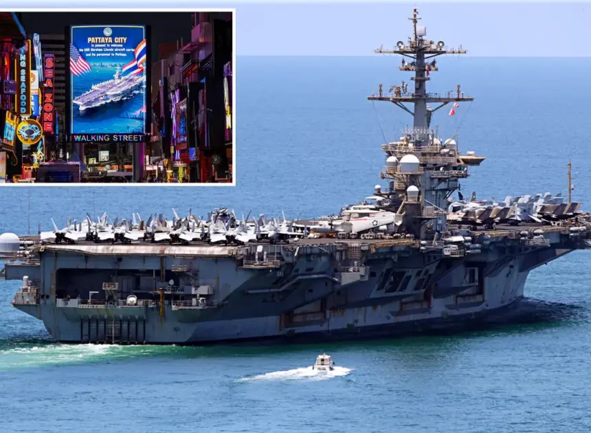 USS Abraham Lincoln heading home to America after five ‘incredible’ days in Thailand