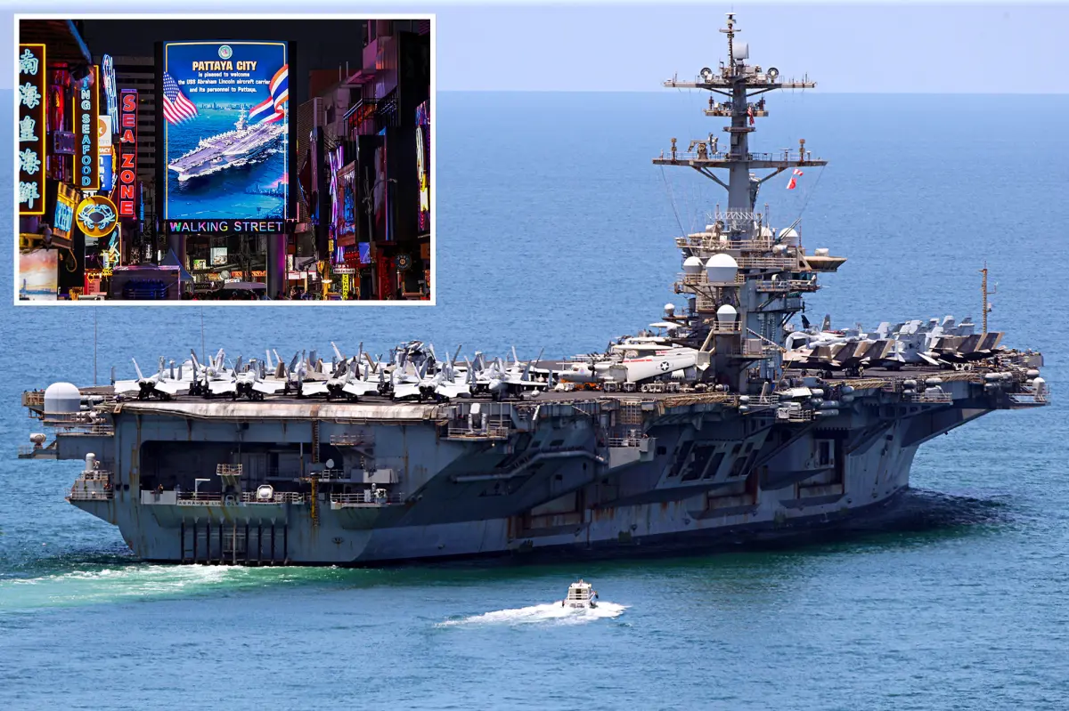 USS Abraham Lincoln heading home to America after five ‘incredible’ days in Thailand