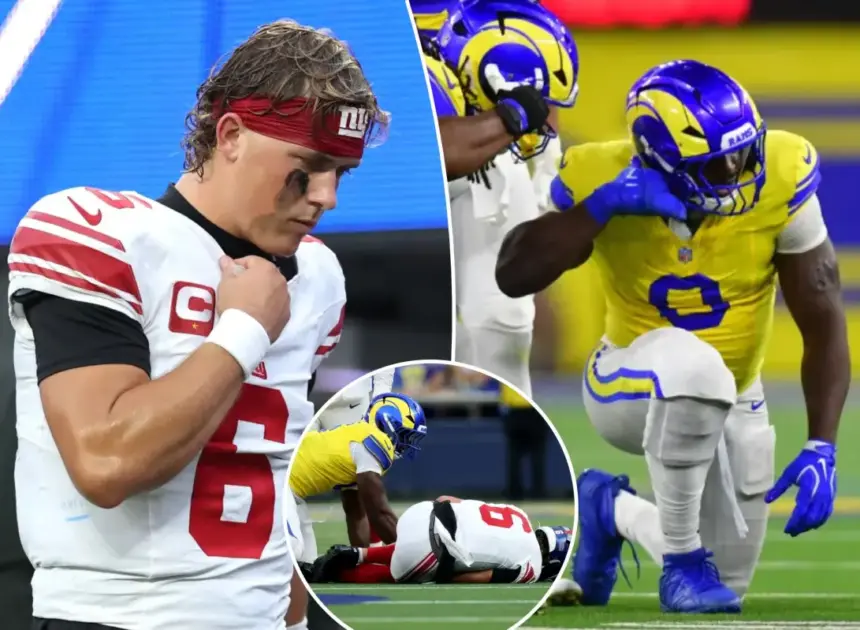 Rams star trolls Giants with savage meme after injuring Jaxson Dart