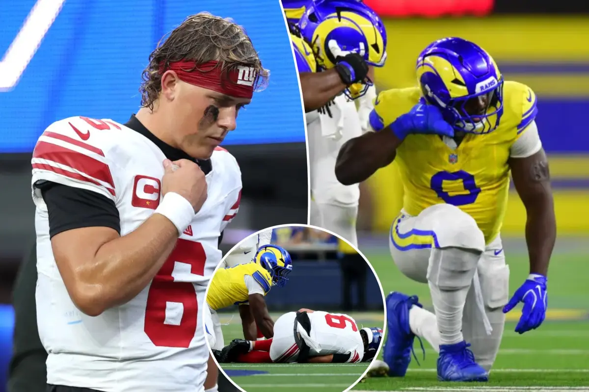 Rams star trolls Giants with savage meme after injuring Jaxson Dart
