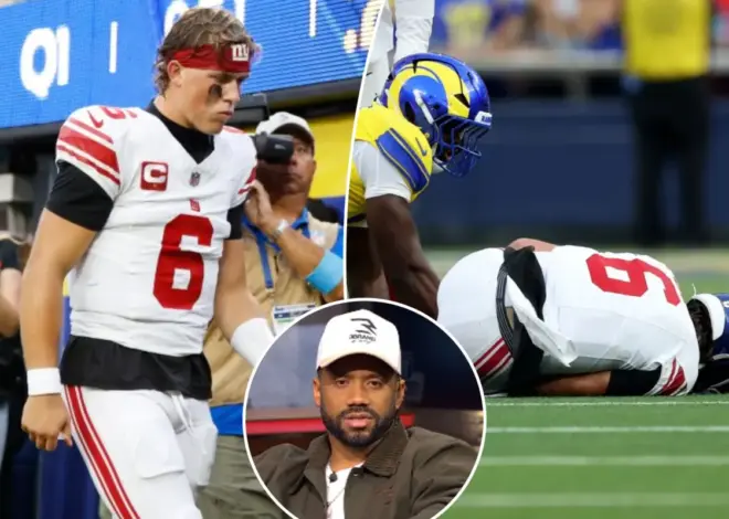 How Russell Wilson reacted to Giants’ Jaxson Dart injury crusher