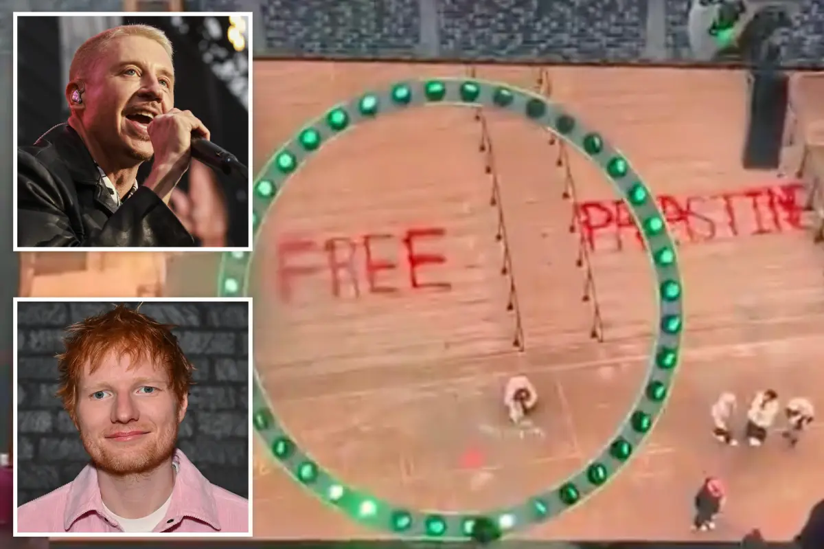 Woke rapper Macklemore sparks fury over anti-Israel rant at Ed Sheeran’s MetLife show