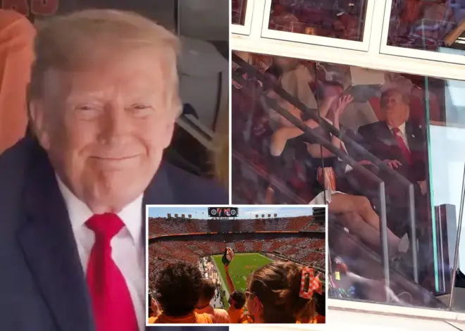 Trump met with roaring cheers at University of Tennessee-Texas Longhorns college football game