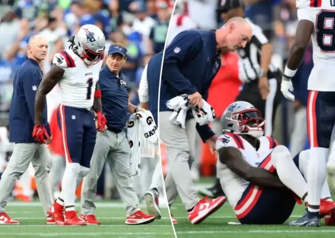 A.J. Brown exits first game with Patriots in injury nightmare