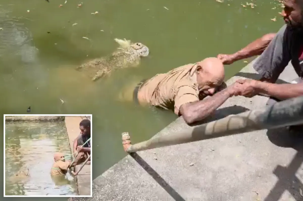 Chilling video shows crocodile chomp handler’s legs as he desperately fights for life: ‘He couldn’t scream’