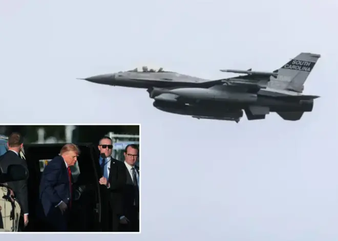 Fighter jet dramatically intercepts aircraft flying over Camp David’s restricted airspace — causing concern with Trump in town