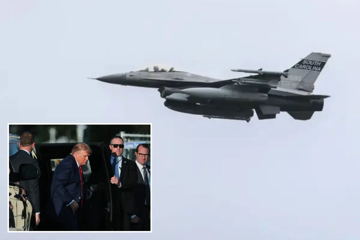 Fighter jet dramatically intercepts aircraft flying over Camp David’s restricted airspace — causing concern with Trump in town