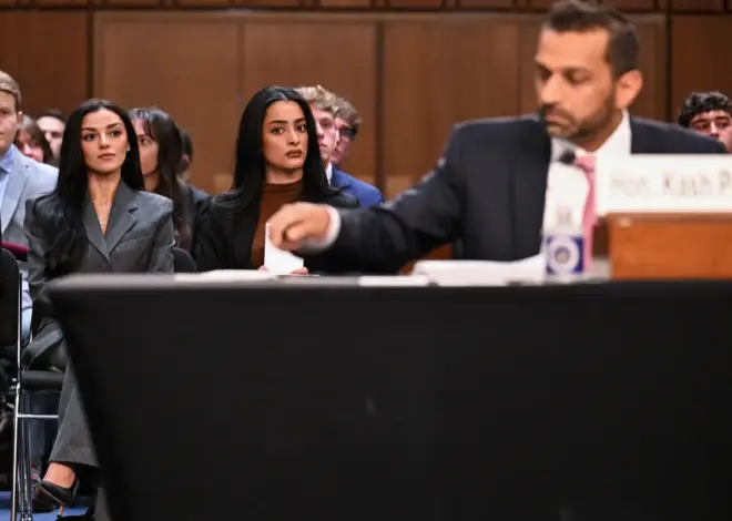Kash Patel’s girlfriend, Alexis Wilkins, makes rare Washington appearance at his Senate hearing