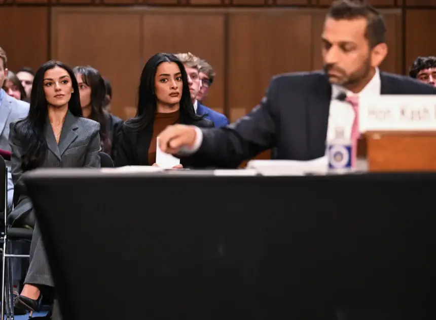 Kash Patel’s girlfriend, Alexis Wilkins, makes rare Washington appearance at his Senate hearing