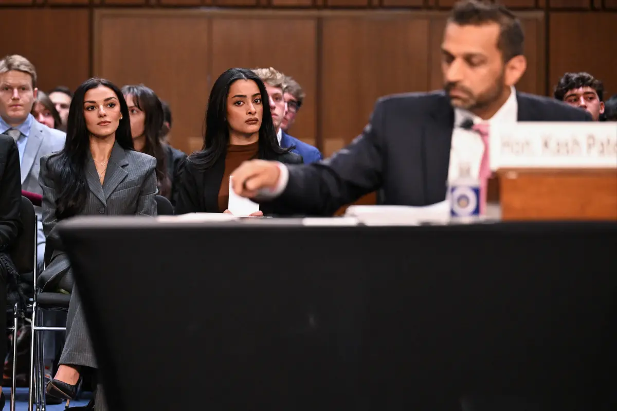 Kash Patel’s girlfriend, Alexis Wilkins, makes rare Washington appearance at his Senate hearing