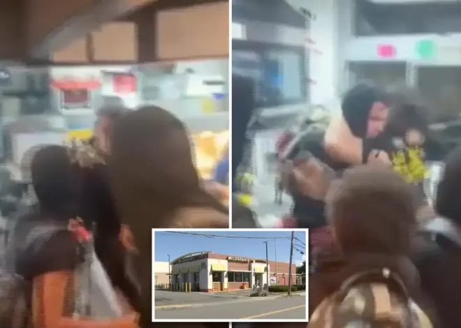 Masked Massachusetts mob attacks McDonald’s worker behind counter during teen takeover; 4 arrested