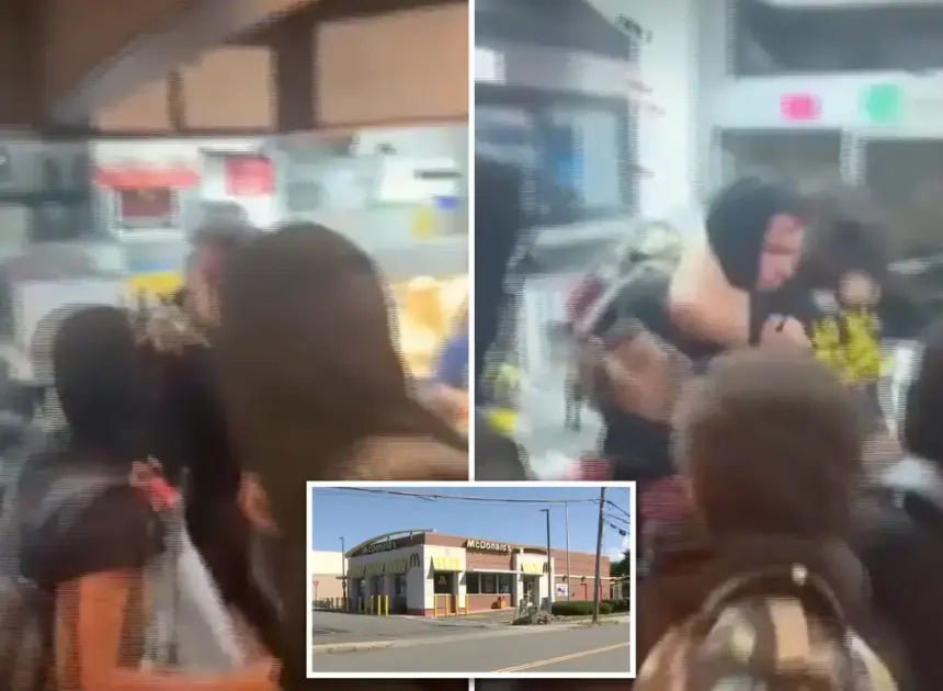Masked Massachusetts mob attacks McDonald’s worker behind counter during teen takeover; 4 arrested