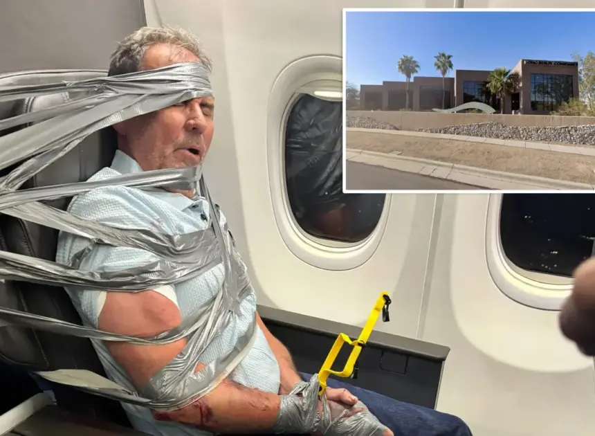 Unruly airline passenger who had to be duct-taped to seat after N-word meltdown fired from Arizona realty company