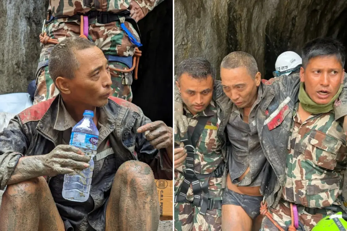 Rescuers in Nepal miraculously pull survivor from tunnel 10 days after deadly floods