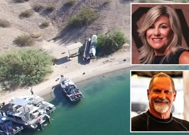 Successful business owners killed in high-speed boat crash after vessel hit land and went airborne