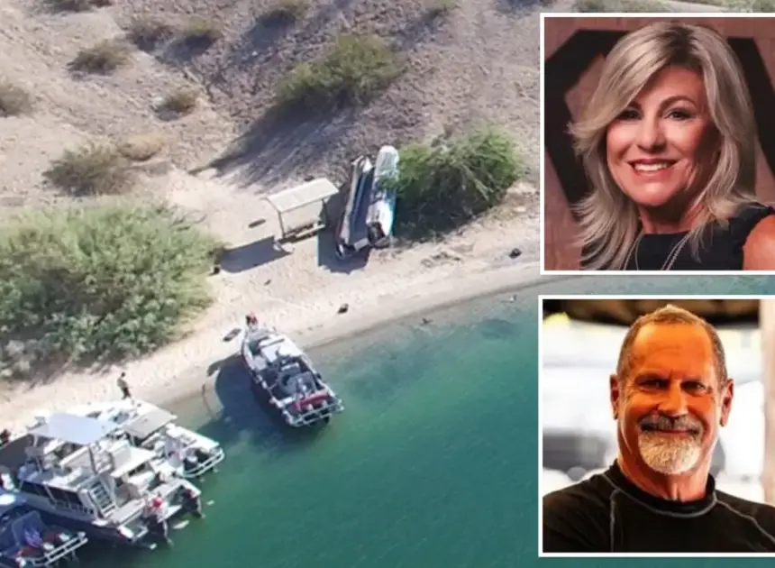Successful business owners killed in high-speed boat crash after vessel hit land and went airborne