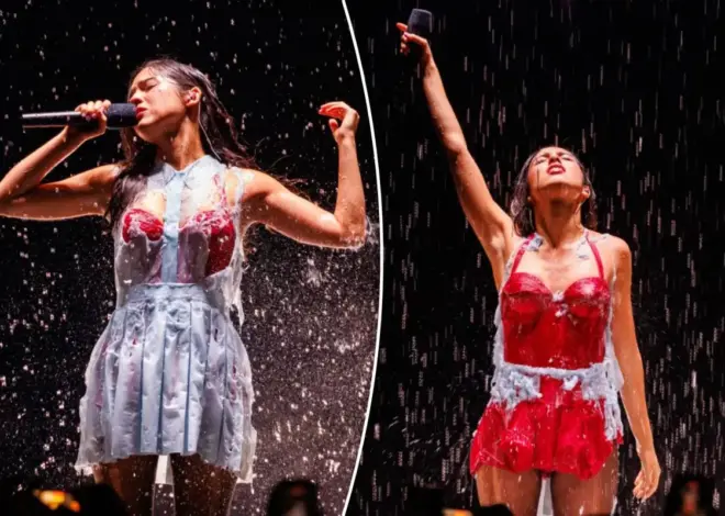 Olivia Rodrigo’s dress melts off her body onstage during ‘Unraveled Tour’ concert in Connecticut