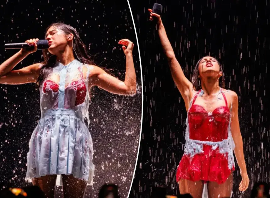 Olivia Rodrigo’s dress melts off her body onstage during ‘Unraveled Tour’ concert in Connecticut