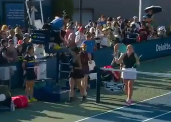 Jelena Ostapenko left stunned by US Open handshake drama as Taiwanese stars’ feud appears to boil over