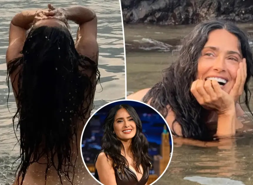 Salma Hayek ditches her clothes for a swim as she celebrates turning 60: ‘Grateful’