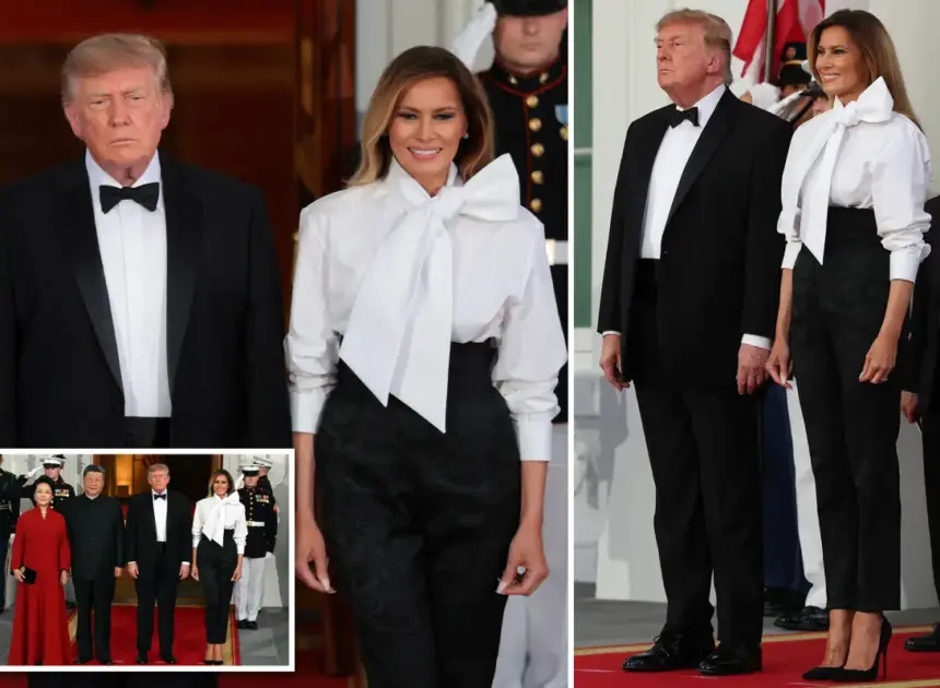 Melania Trump’s sleek and stunning Xi state dinner outfit is stylish tribute to Chinese culture