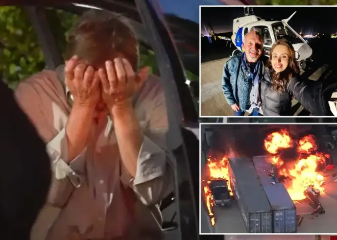 Heartbreaking moment seasoned NBC anchor bursts into tears on scene of fatal LA helicopter crash