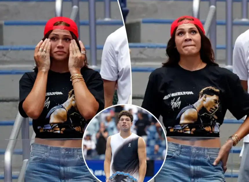 Trinity Rodman breaks down in tears during Ben Shelton’s US Open post-match speech