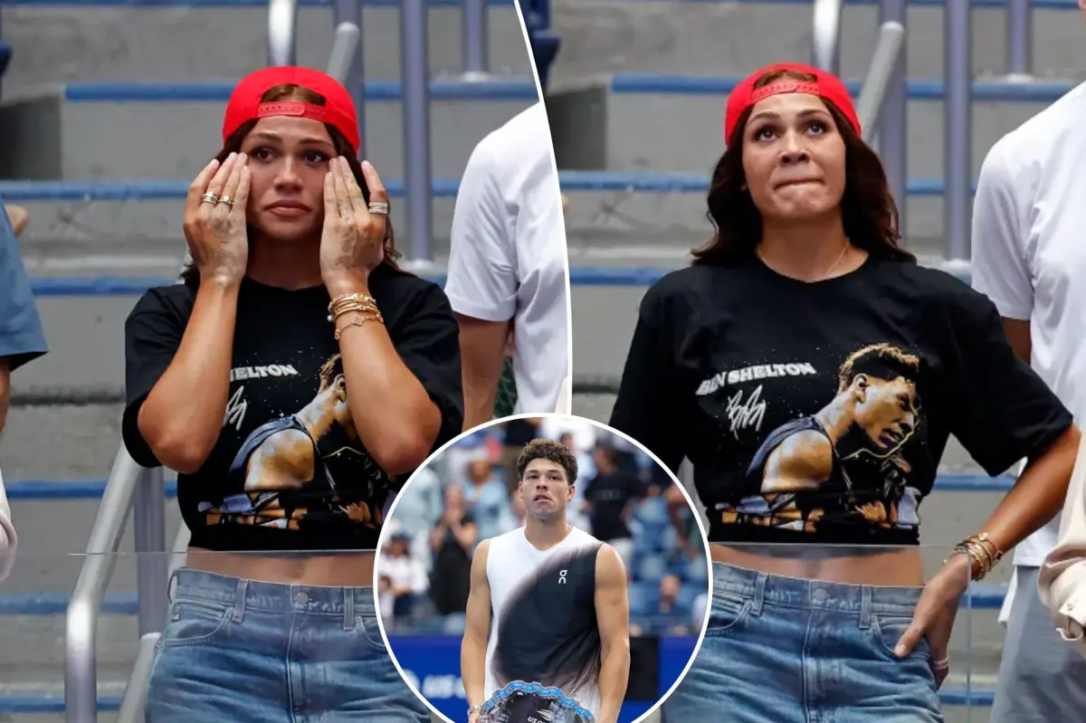 Trinity Rodman breaks down in tears during Ben Shelton’s US Open post-match speech