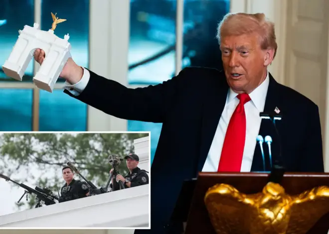 Trump says his Triumphal Arch in Washington will be used as ‘top grade’ weapons base with drones and snipers