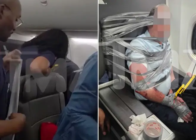 Airline passenger duct-taped, zip-tied after hurling racist, homophobic slurs in mid-air meltdown