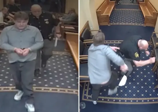 Ohio felon punches bailiff, attacks deputies as he tries to escape court after being sentenced to prison