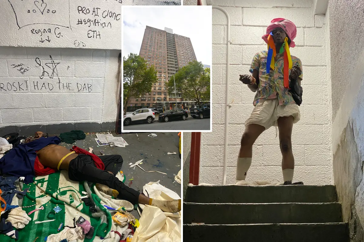 Exclusive | NYC tenants beg for help as splashy squatter and band of naked vagrants terrorize housing project