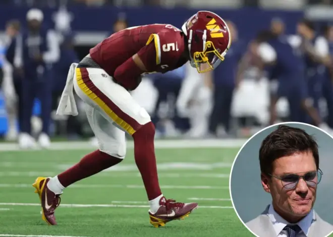 Tom Brady has two-word NSFW reaction to Jayden Daniels’ brutal arm injury