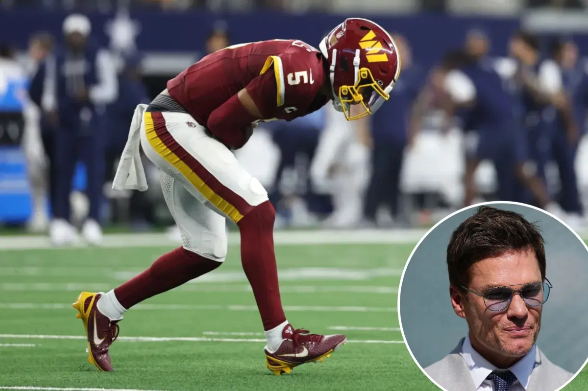 Tom Brady has two-word NSFW reaction to Jayden Daniels’ brutal arm injury
