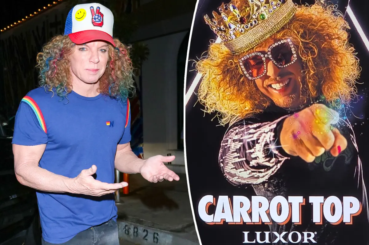 Carrot Top’s Las Vegas shows thrown into uncertainty as comedian remains hospitalized
