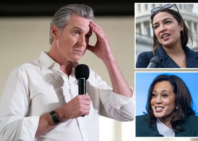 Newsom’s support for 2028 presidential bid tanks, AOC and other contenders rise: poll