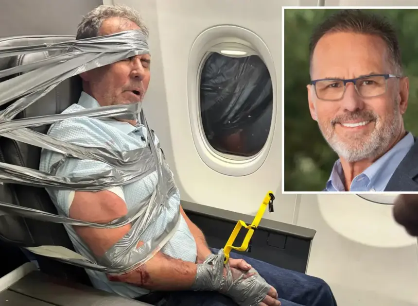 Duct-tape plane passenger breaks silence — and gives unbelievable excuse for midflight meltdown