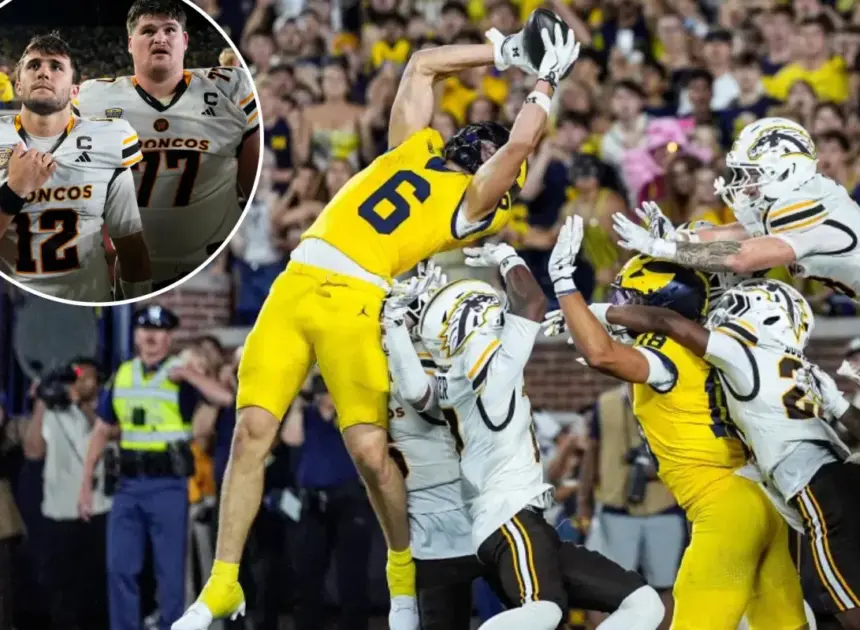 Michigan wins on second Hail Mary pass in controversial ending to avoid brutal upset