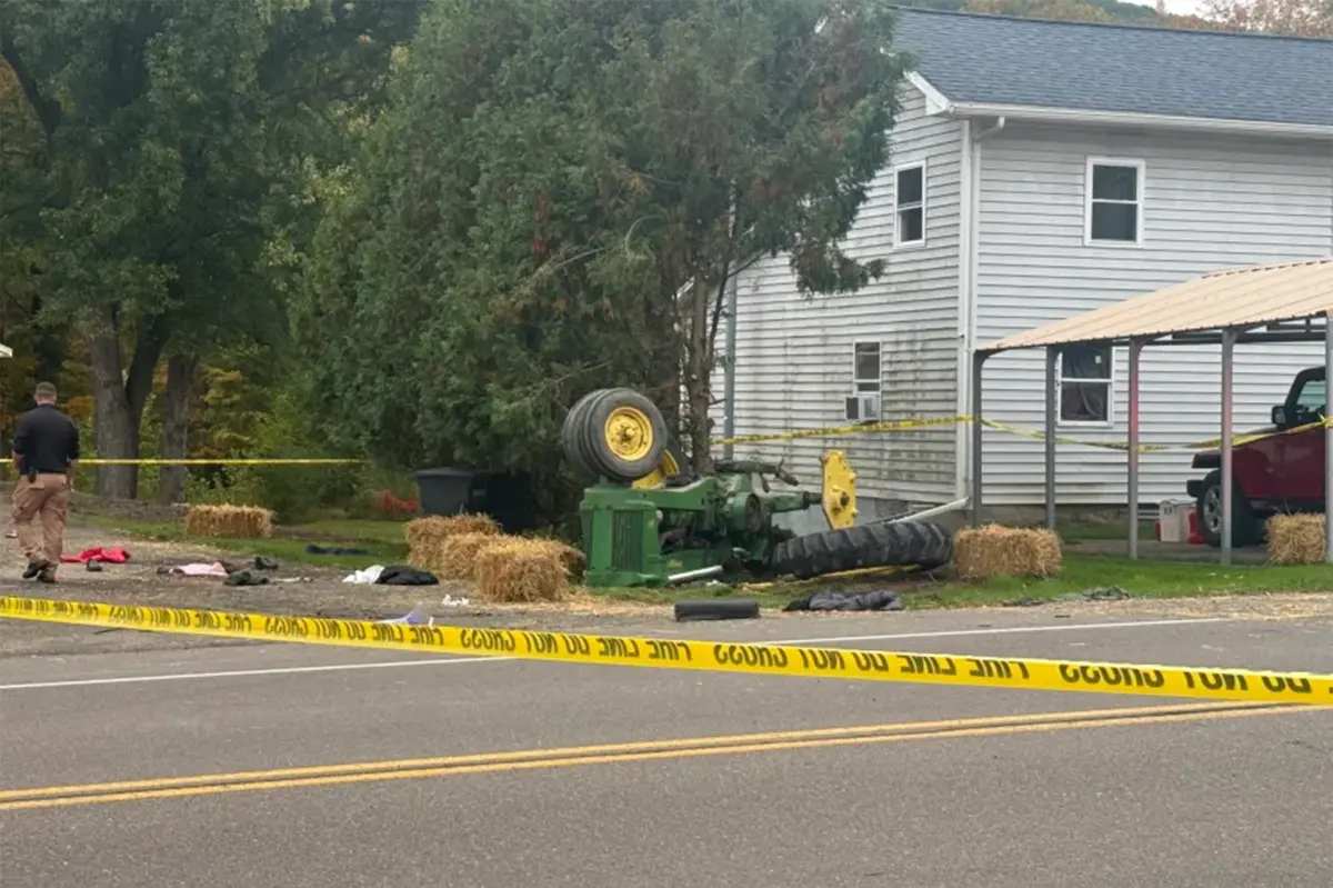 Out-of-control hayride tractor crashes, injuring 14 — including 3 critically — at upstate NY youth outing