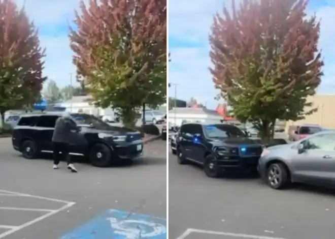 Unhinged lefties attack ICE agents in Oregon parking lot, smash vehicle with bat: video