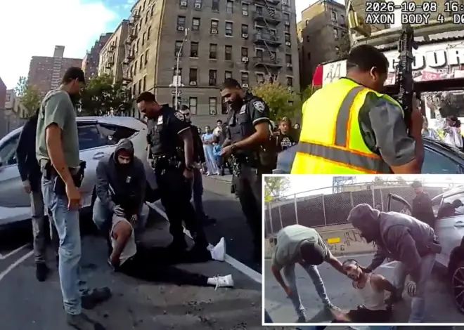 See the intense moment NYPD rushes suspected migrant gangbanger shot by ICE to hospital
