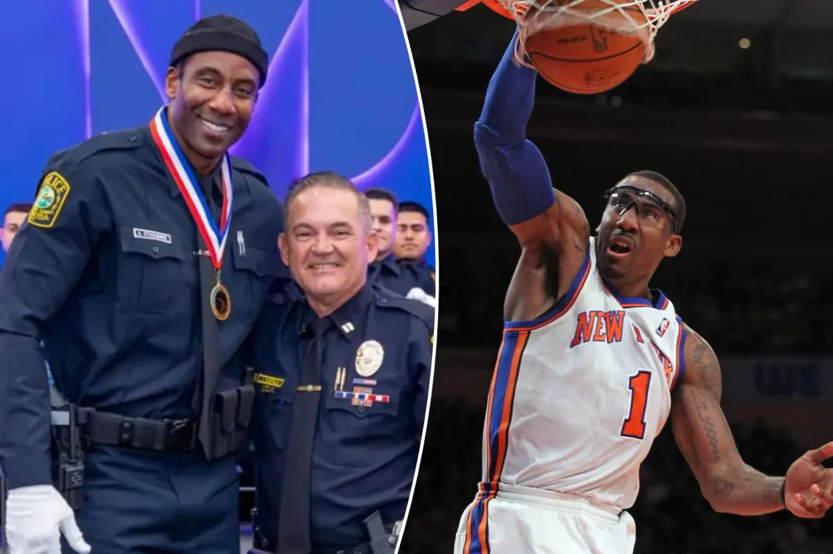 Former Knicks star Amar’e Stoudemire graduates Florida police academy, becomes officer