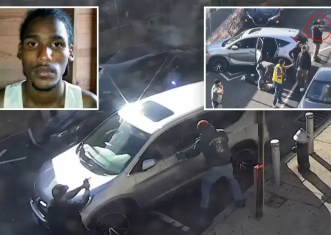 Video shows migrant gangbanger trying to flee as ICE agents surround car before NYC shooting