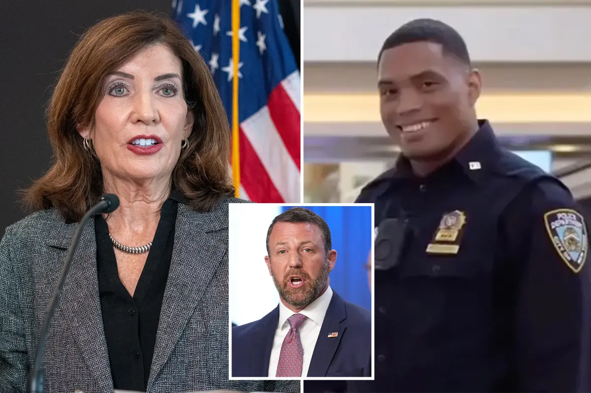 DHS secretary Mullin slams Hochul for staying silent on NYPD cop stabbed by illegals while grandstanding over ICE shooting