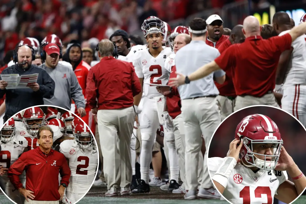 Never-before-seen footage reveals Nick Saban telling Jalen Hurts he’s benched in national championship game