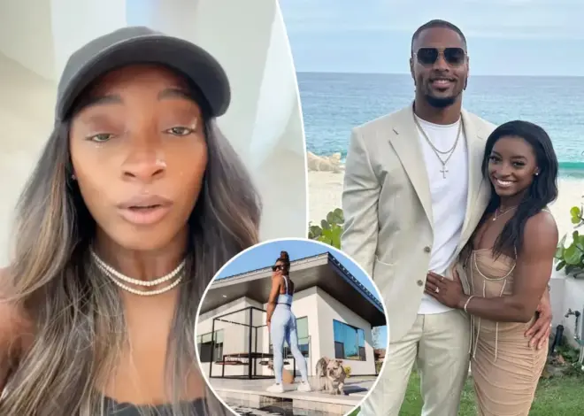 Simone Biles breaks down in tears as she and NFL player husband Jonathan Owens sell lavish Texas home